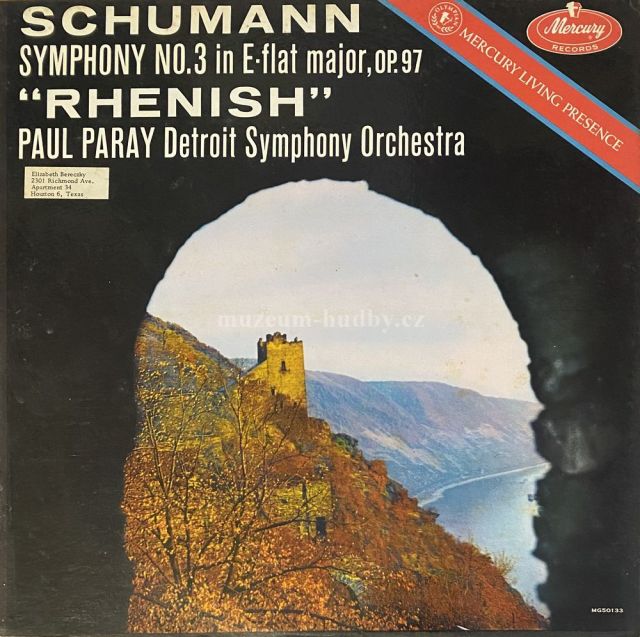 Schumann, Detroit Symphony Orchestra, Paul Paray