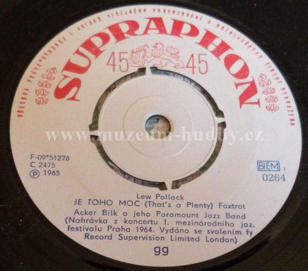 Acker Bilk A Jeho Paramount Jazz Band