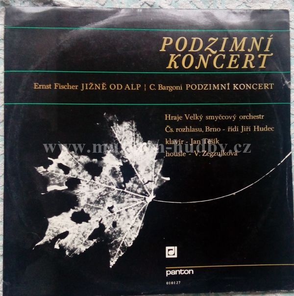 Ernst Fischer | C. Bargoni, Richard Addinsell | Zdeněk Fibich, Václav Trojan Hraje Velký Smyčcový Orchestr Čs. Rozhlasu, Brno - Řídí Jiří Hudec (2) Klavír - Jan Těšík Housle - V. Zegzulková