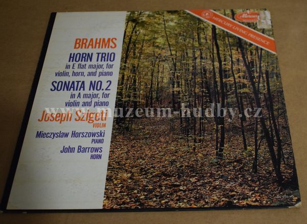 Brahms, Joseph Szigeti, Mieczyslaw Horszowski, John Barrows