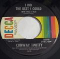 Conway Twitty-To See My Angel Cry / I Did The Best I Could