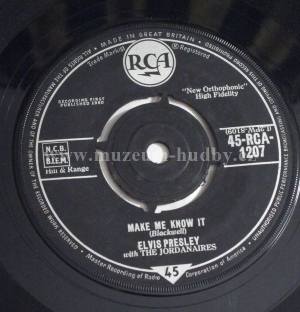 Elvis Presley With The Jordanaires