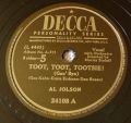 Al Jolson-Back In Your Own Backyard/ Toot, Toot, Tootsie! (Goo' Bye)