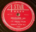 T Texas Tyler And His Oklahoma Melody Boys-Oklahoma Hills / Remember Me