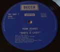 Tom Jones-Tom Jones Sings She's A Lady