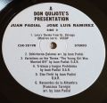 Juan Padial/ Jose Luis Ramirez-A Don Quijote´s Presentation