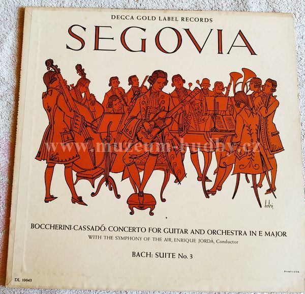 Segovia - Boccherini, Cassadó, Bach - Enrique Jordá And Symphony Of The Air