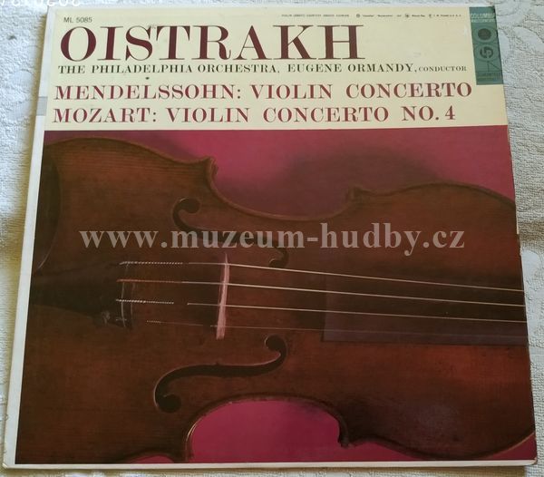 Oistrakh, The Philadelphia Orchestra, Eugene Ormandy - Mendelssohn / Mozart