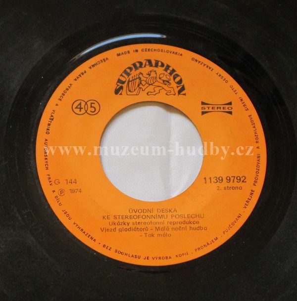 Úvodní Deska Ke Stereofonnímu Poslechu