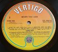 Status Quo-Never Too Late