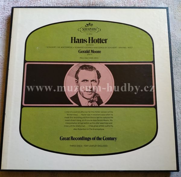 Hans Hotter, Gerald Moore, Schubert, Brahms, Wolf