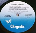 Blondie-Plastic Letters