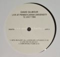David Gilmour (Pink Floyd)-Live At Pennsylvania University 12 July 1984