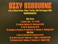 Ozzy Osbourne-Live at Miami Arena, Miami, Florida USA, 14th August 1992