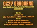 Ozzy Osbourne-Live at Miami Arena, Miami, Florida USA, 14th August 1992