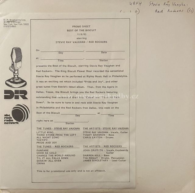 Stevie Ray Vaughan / Red Rockers