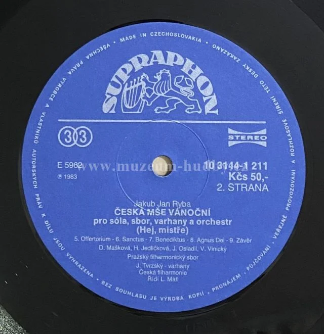 Jakub Jan Ryba, Czech Philharmonic Chorus And Czech Philharmonic Orchestra, Lubomír Mátl - Obrázek 8