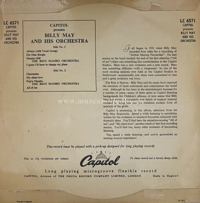 Billy May And His Orchestra - Obrázek 2