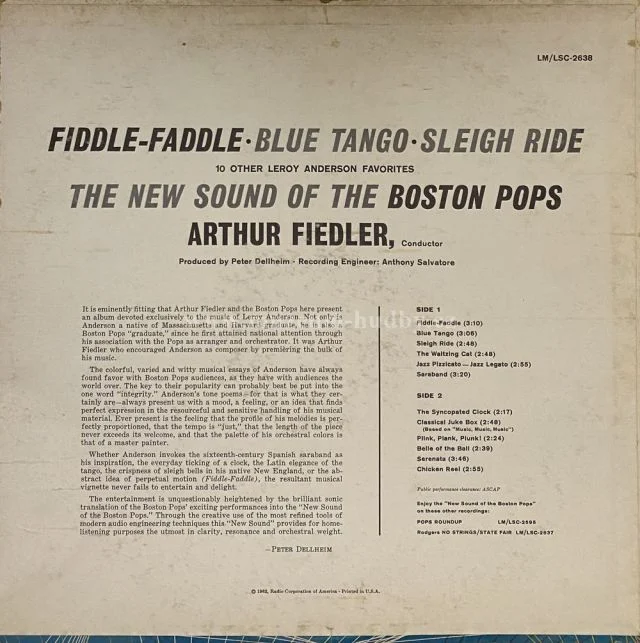 The Boston Pops, Arthur Fiedler - Obrázek 2