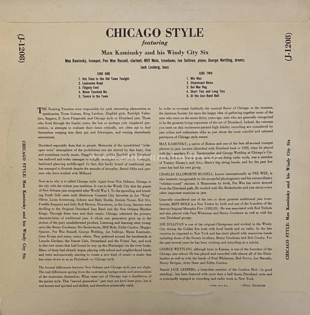 Max Kaminsky And His Windy City Six - Obrázek 2