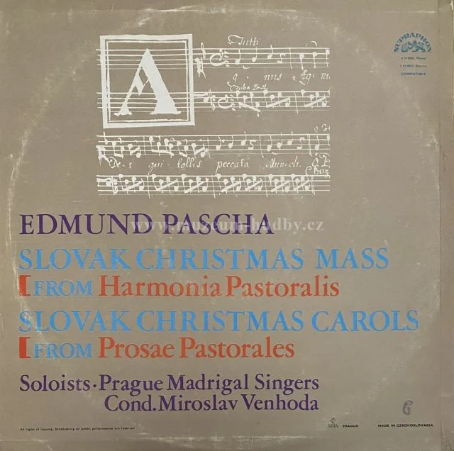 Edmund Pascha, Prague Madrigal Singers, Miloslav Venhoda - Obrázek 2