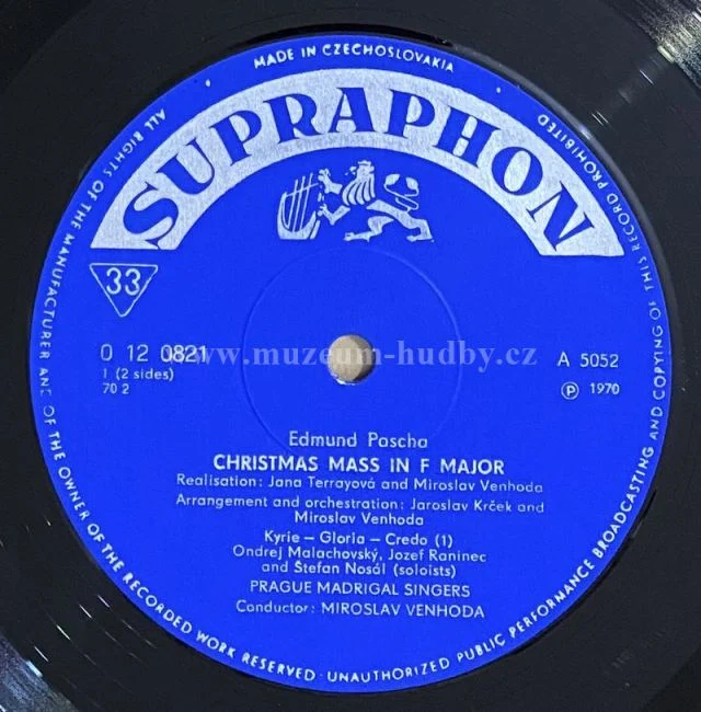 Edmund Pascha, Prague Madrigal Singers, Miloslav Venhoda - Obrázek 8