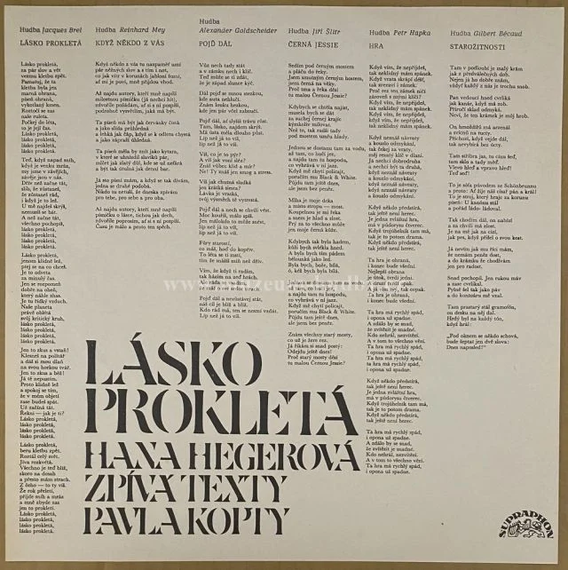Hana Hegerová, Pavel Kopta - Obrázek 3