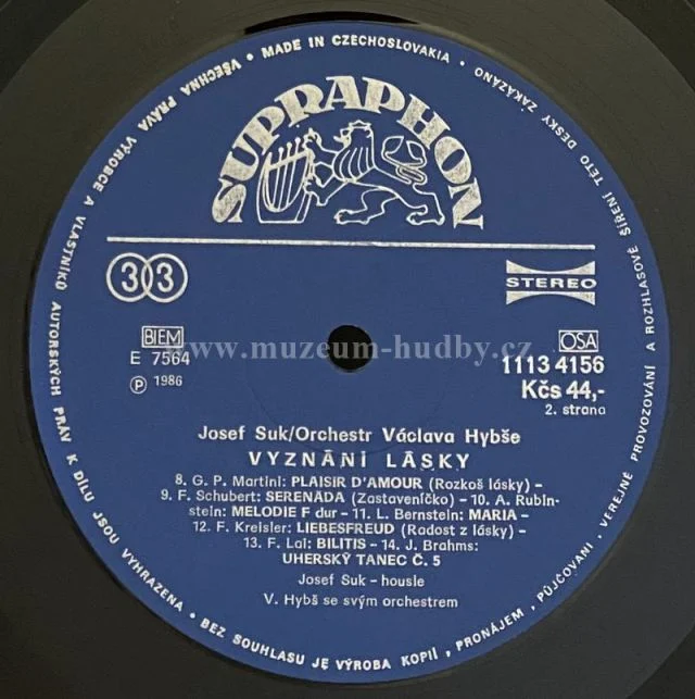 Orchestr Václava Hybše, Josef Suk - Obrázek 5