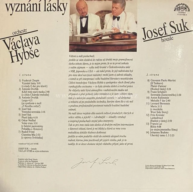Orchestr Václava Hybše, Josef Suk - Obrázek 2