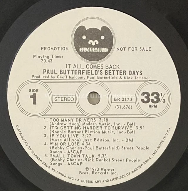 Paul Butterfield's Better Days - Obrázek 5