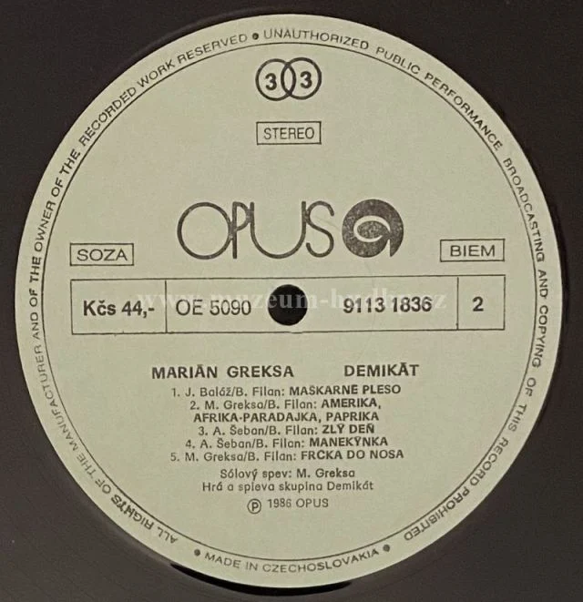 Marián Greksa, Demikát - Obrázek 5