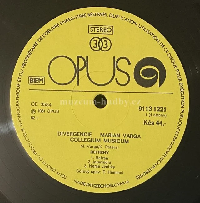 Marián Varga, Collegium Musicum - Obrázek 5