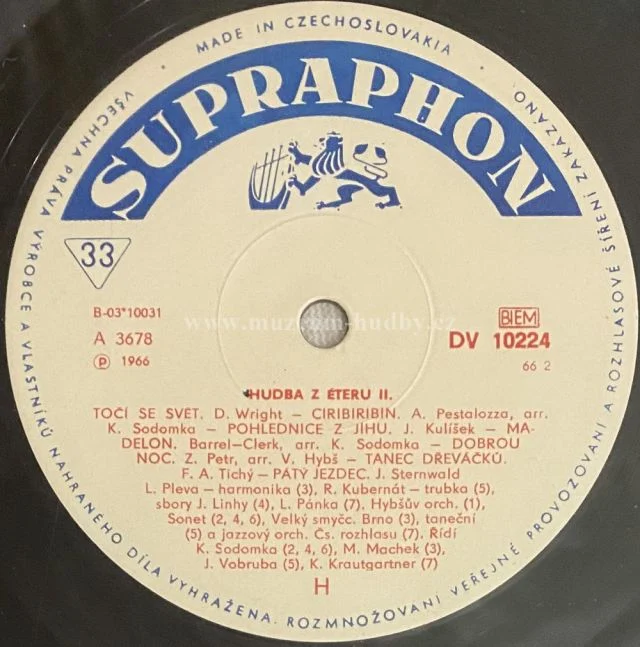 Prague Radio Dance Orchestra, Václav Hybš And His Soloists & Others - Obrázek 4