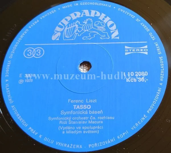 Ferenc Liszt - Symfonický Orchestr Čs. Rozhlasu , Řídí Stanislav Macura - Obrázek 3
