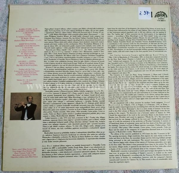 Josef Mysliveček, Karel Stamic, Jan Hecl, Musici De Praga, Miloš Konvalinka - Obrázek 2