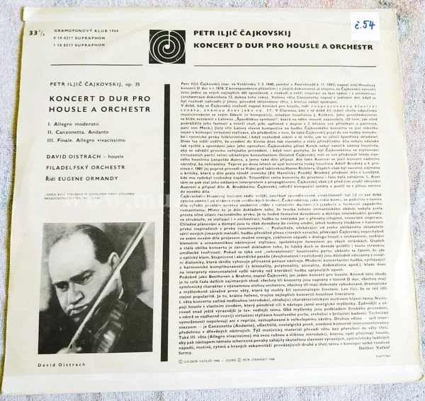 Petr Iljič Čajkovskij, David Oistrach - Obrázek 2