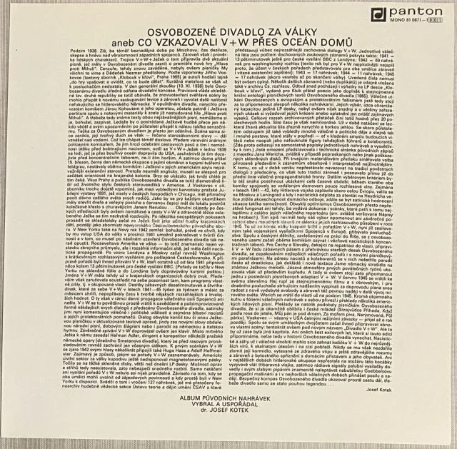 Osvobozené Divadlo, V&W - Obrázek 3
