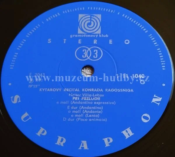 Konrad Ragossnig, I. Albéniz, F. M. Torroba, J. Turina, E. Granados - A. Segovia, H. Villa-Lobos - Obrázek 3