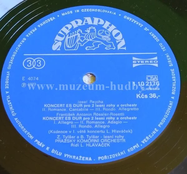 Fiala • Rejcha • Rössler-Rosetti | Zdeněk A Bedřich Tylšarové, Pražský Komorní Orchestr, Libor Hlaváček - Obrázek 4