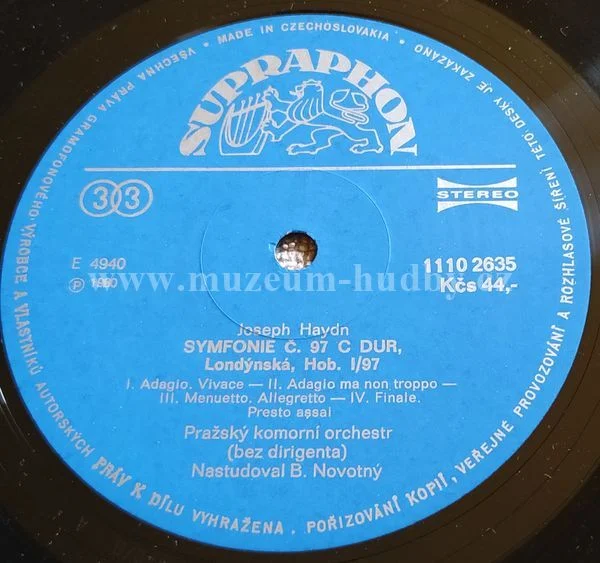 Joseph Haydn, Pražský Komorní Orchestr - Obrázek 3