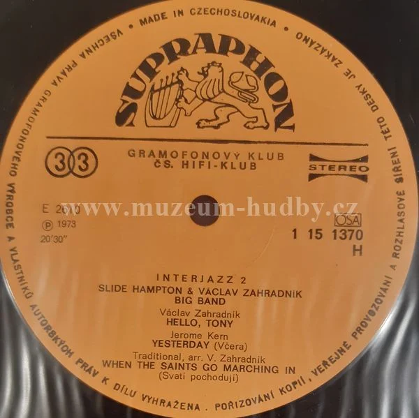 Slide Hampton & Václav Zahradník Big Band - Obrázek 4