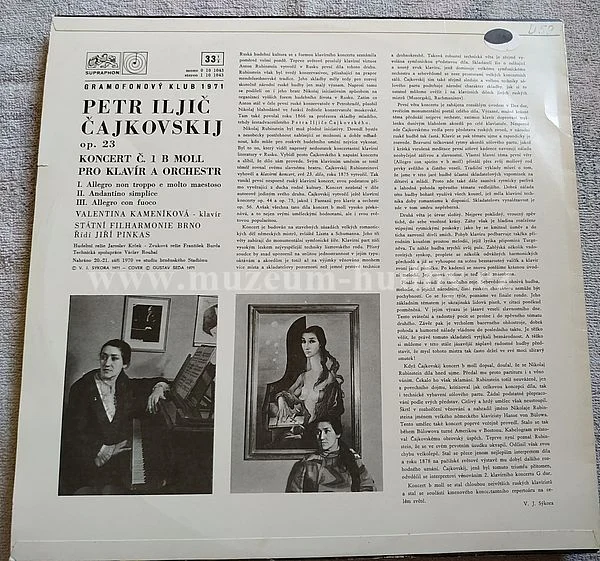 Čajkovskij, Valentina Kameníková, Státní Filharmonie Brno, Jiří Pinkas - Obrázek 2