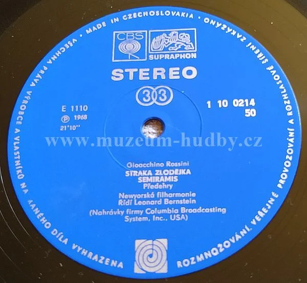 Leonard Bernstein a Newyorkská Filharmonie, Gioacchino Rossini - Obrázek 4