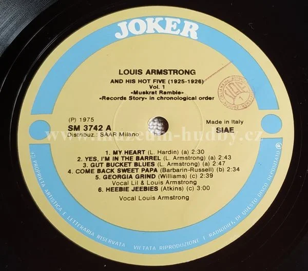 Louis Armstrong And His Hot Five - Obrázek 3