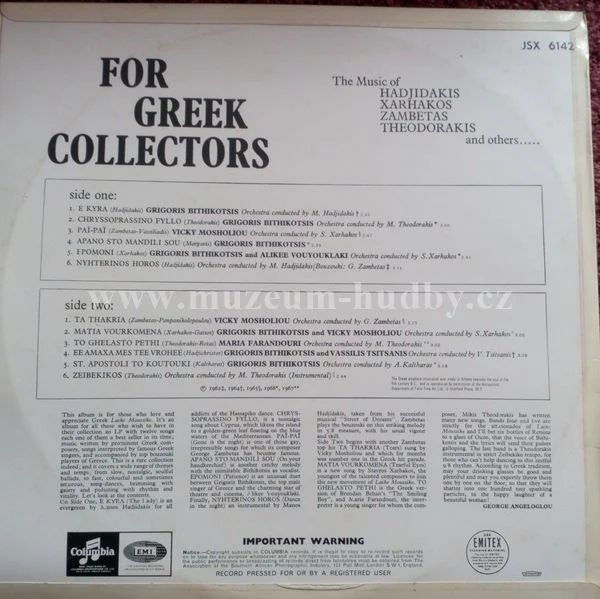 Grigoris Bithikotsis / Vicky Mosholiou / Grigoris Bithikotsis and Vassilis Tsitsanis / ... - Obrázek 2