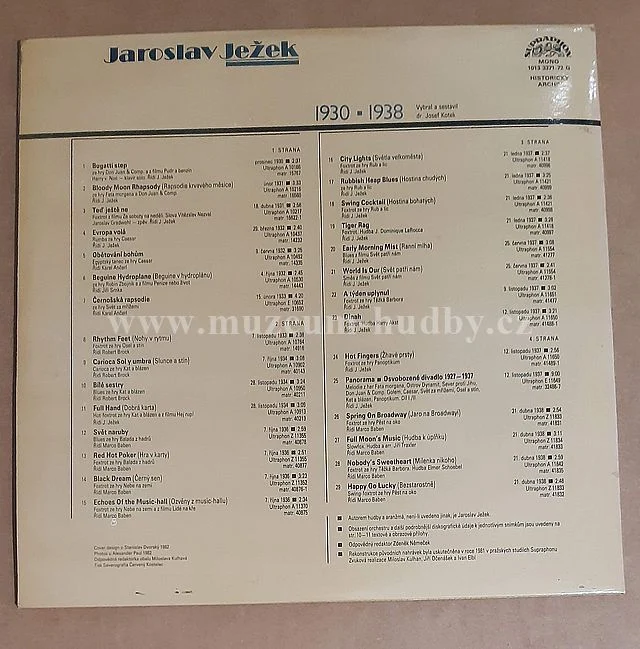 Jaroslav Ježek & Orchestr Osvobozeného Divadla - Obrázek 3