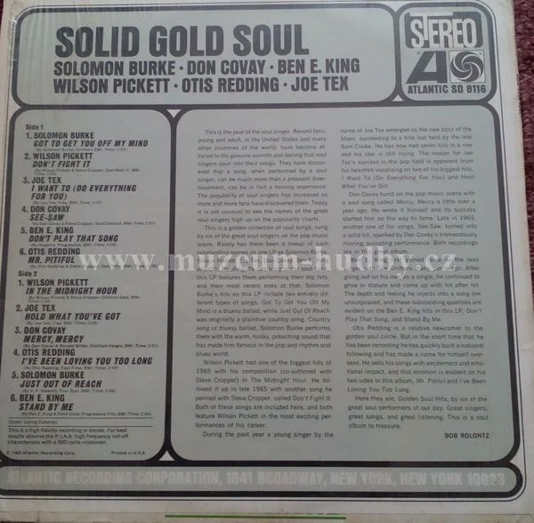 Solomon Burke, Don Covay, Ben E. King, Wilson Pickett, Otis Redding, Joe Tex - Obrázek 2