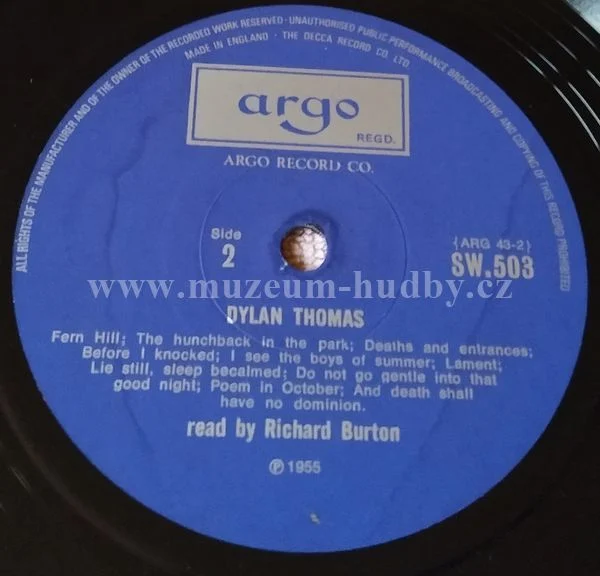Richard Burton (2) Reads 15 Poems By Dylan Thomas - Obrázek 4