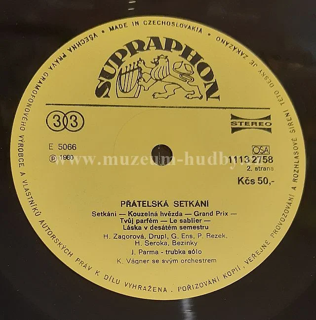 Petr Rezek, Goldie Ens, Henri Seroka, Hana Zagorová A Drupi, Orchestr Karla Vágnera - Obrázek 3