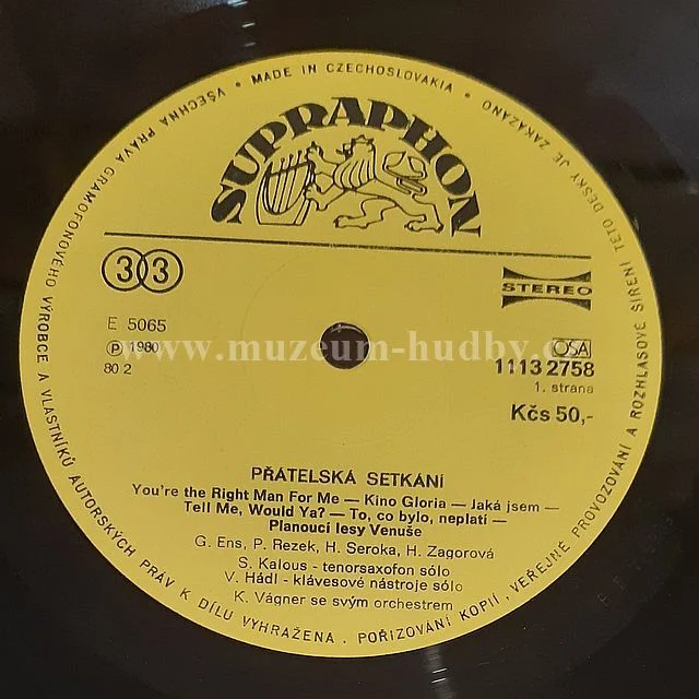 Petr Rezek, Goldie Ens, Henri Seroka, Hana Zagorová A Drupi, Orchestr Karla Vágnera - Obrázek 4